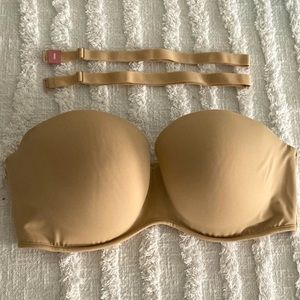 Cacique strapless bra, brand-new with no tags and comes with two straps